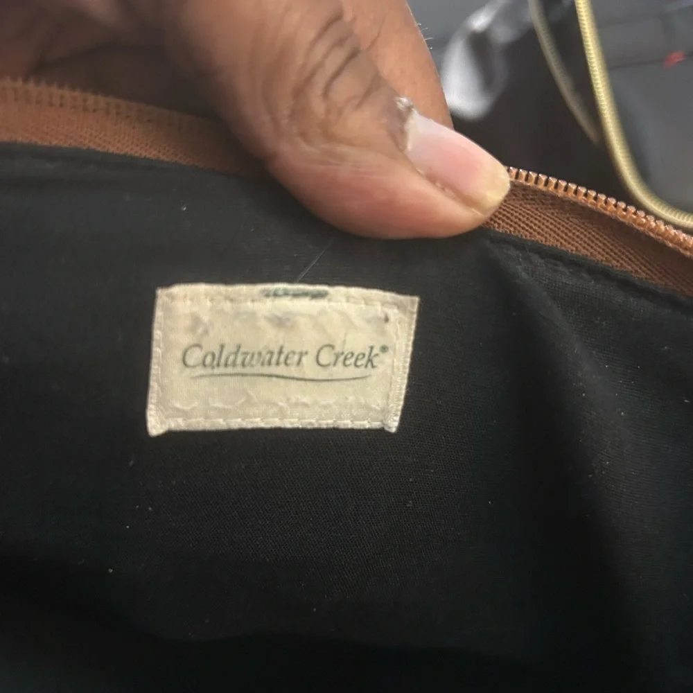 Coldwater Creek Brown Laptop Bag with Structured Design